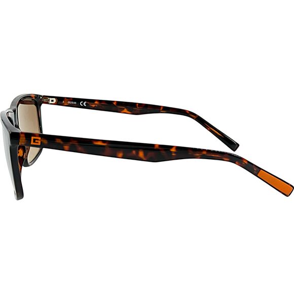 Guess GU00025 Mens Plastic Sunglass 52G Dark Havana 59-17 w Mirror - Picture 3 of 4